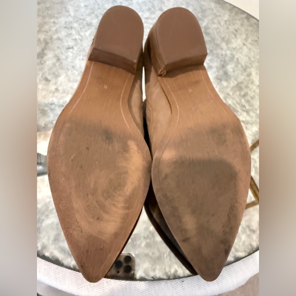 Sam Edelman Beige Suede Ankle Boots Size 11 - Picture 12 of 12